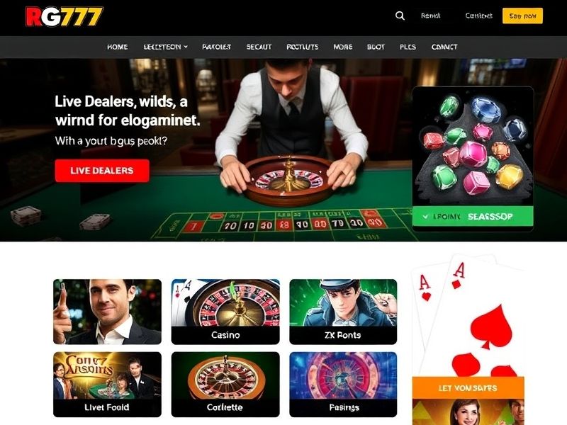 Experience the ultimate online casino at RG777.com. Discover real money gambling games, live dealer experiences, daily bonuses, and a secure platform for players worldwide.